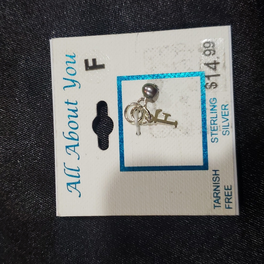 Sterling silver Pendant letter